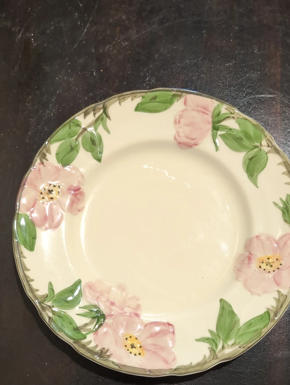 Four (4) Franciscan Desert Rose Bread Butter Dessert Appetizer Plates 6 3/8